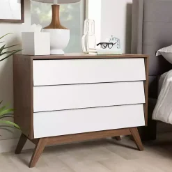 Kirklands Home Slant Midcentury Two-Tone Chest Clearance