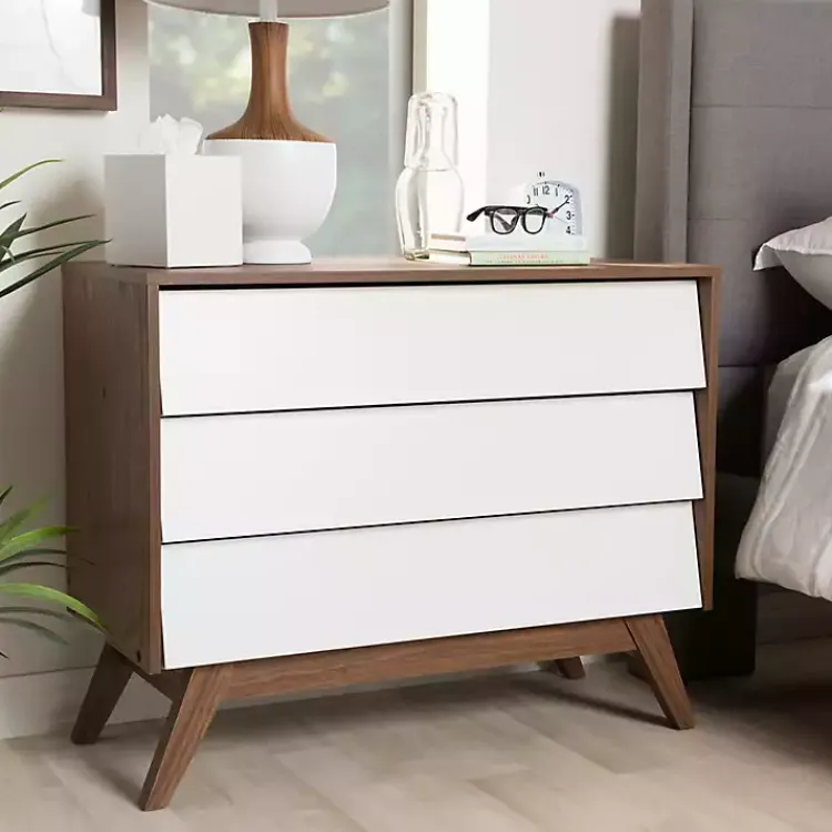 Kirklands Home Slant Midcentury Two-Tone Chest Clearance