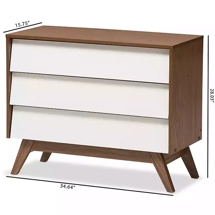 Kirklands Home Slant Midcentury Two-Tone Chest Clearance