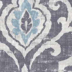 Kirklands Home Slate Blue Ikat Storage Ottoman Discount