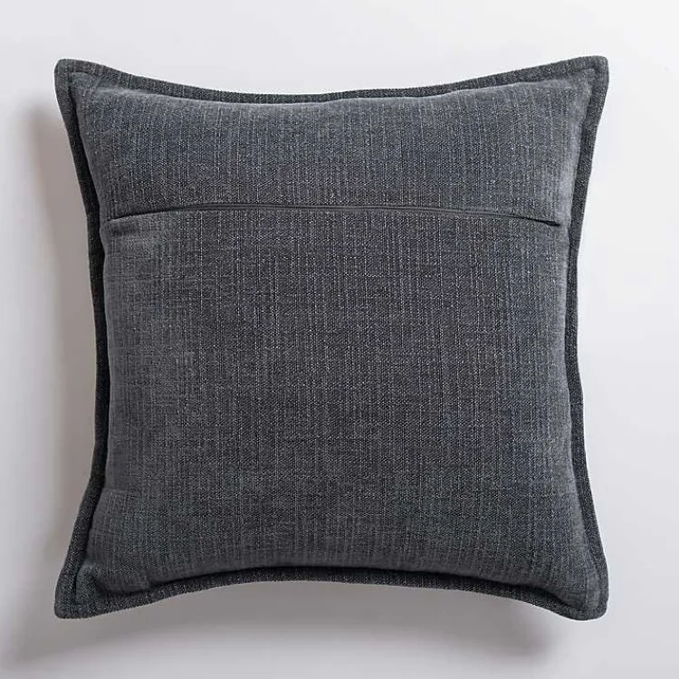 Pillows>Kirklands Home Slate Desert Chenille Pillow Gray
