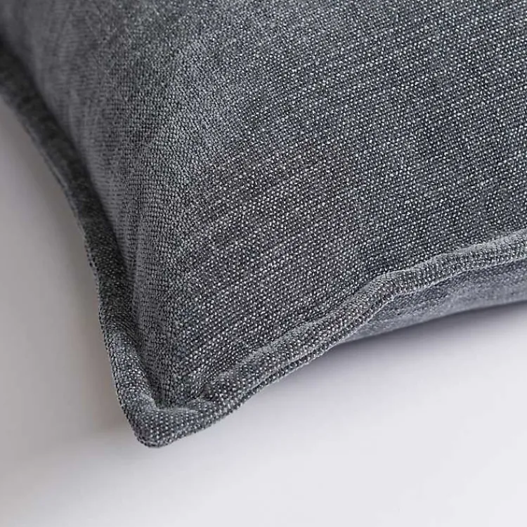 Pillows>Kirklands Home Slate Desert Chenille Pillow Gray
