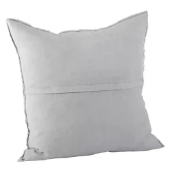 Pillows>Kirklands Home Slate Fringed Edge Pillow Gray