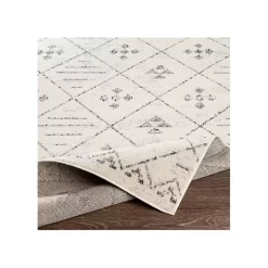 Kirklands Home Slate Gray Diamond Print Area Rug, 5x7 Clearance