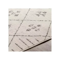 Kirklands Home Slate Gray Diamond Print Area Rug, 5x7 Clearance