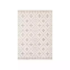 Kirklands Home Slate Gray Diamond Print Area Rug, 7x10 Hot