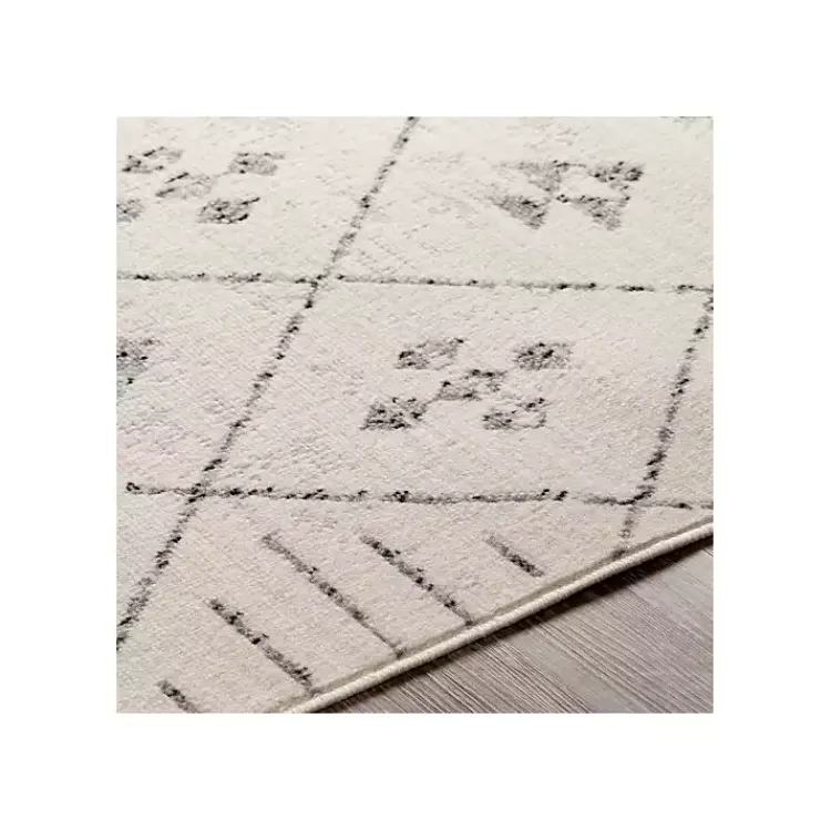 Kirklands Home Slate Gray Diamond Print Area Rug, 7x10 Hot