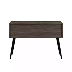Kirklands Home Slate 2-Drawer Henry Console Table Gray