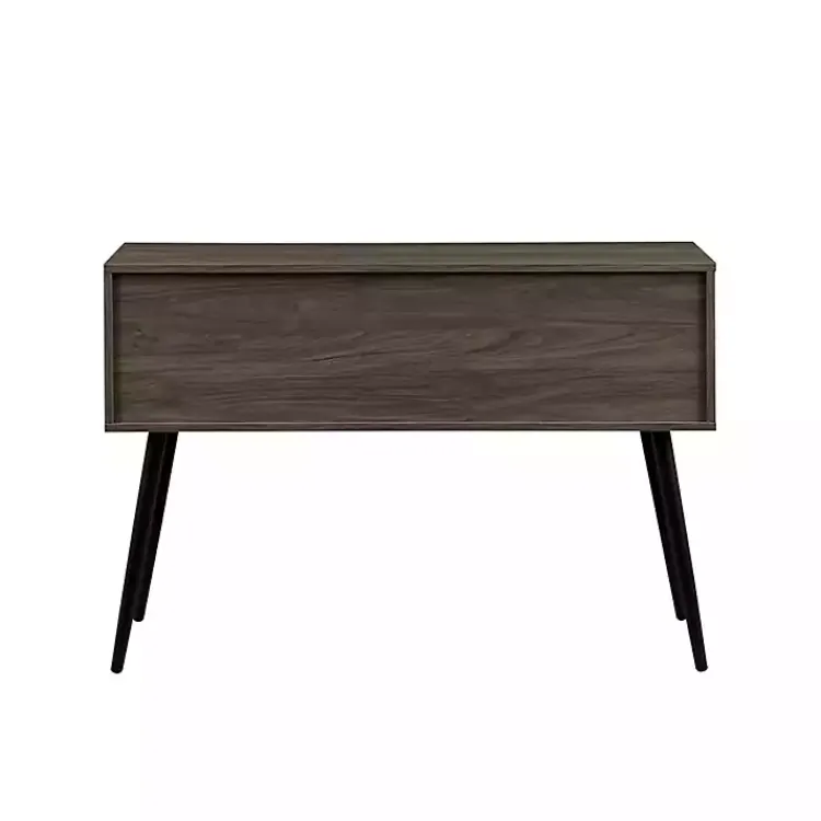 Kirklands Home Slate 2-Drawer Henry Console Table Gray