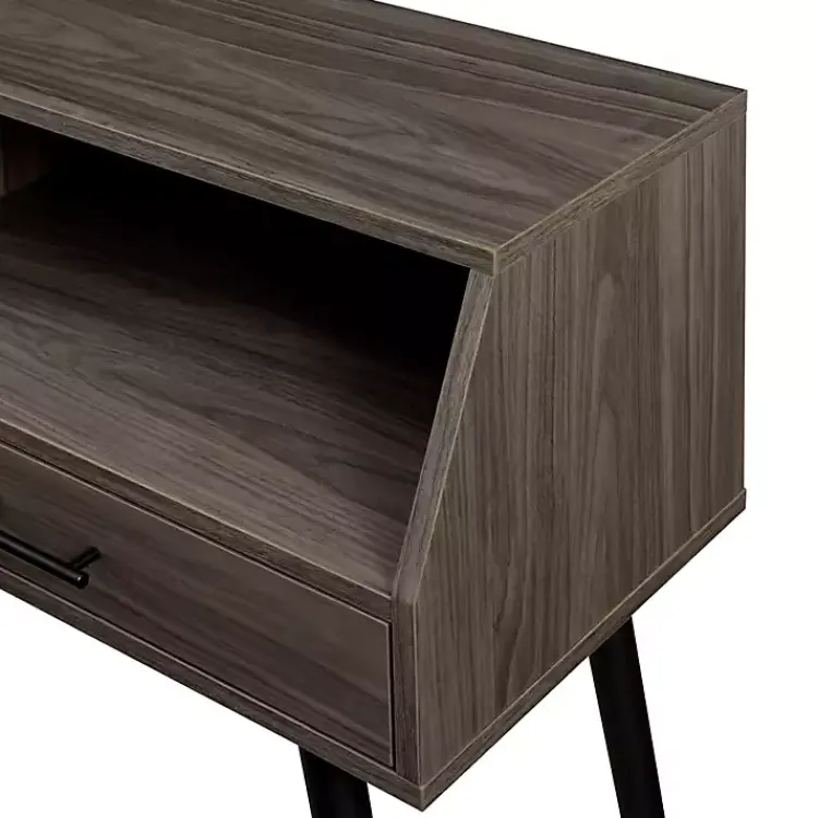 Kirklands Home Slate 2-Drawer Henry Console Table Gray