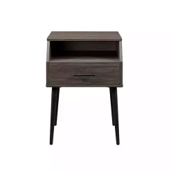 Kirklands Home Slate Open Storage Accent Table Gray Sale