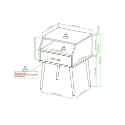 Kirklands Home Slate Open Storage Accent Table Gray Sale