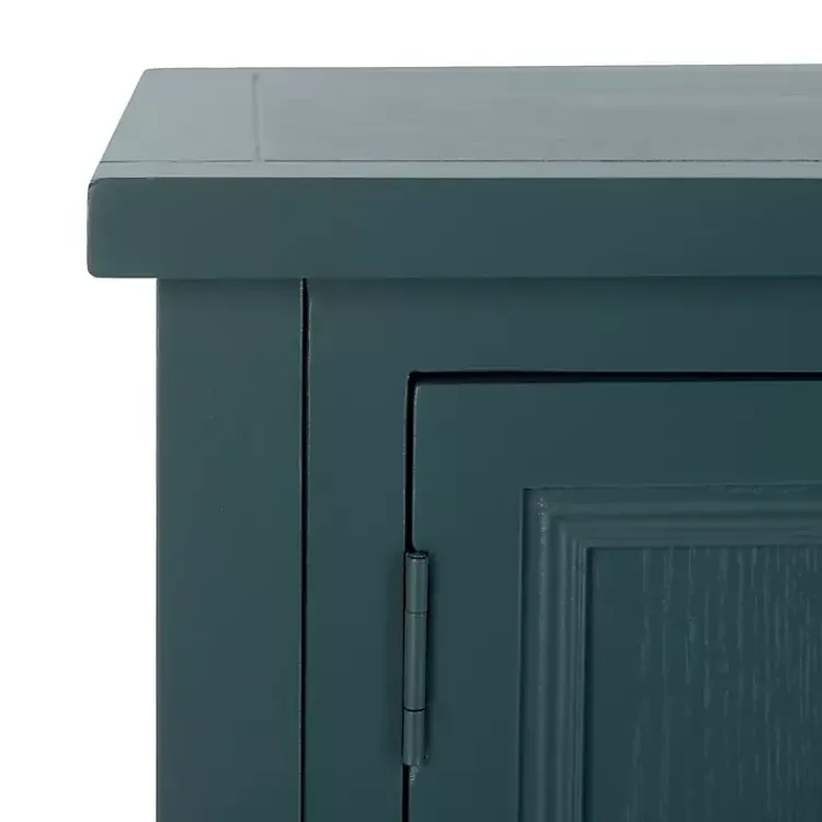Kirklands Home Slate Teal 4-Drawer Charlotte Sideboard Blue Discount