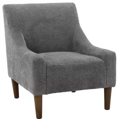 Kirklands Home Slate Upholstered Shea Accent Chair Gray