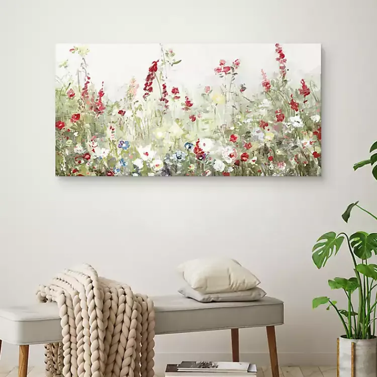 Kirklands Home Sleepy Spring Meadow Canvas Art Print Hot