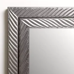 Kirklands Home Sloan Silver Grooved Wall Mirror Hot