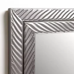 Kirklands Home Sloan Silver Grooved Wall Mirror Hot