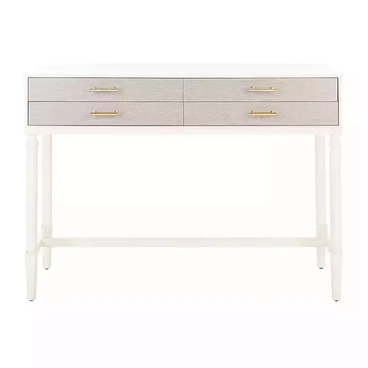 Kirklands Home Sloane Four-Drawer Console Table White Sale