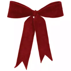 Christmas Decorations>Kirklands Home Small Velvet Christmas Bows, Set of 2 Red