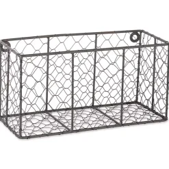 Kirklands Home Small Wall Hanging Chicken Wire Baskets, Set of 2 Clearance