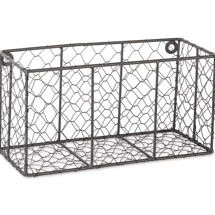 Kirklands Home Small Wall Hanging Chicken Wire Baskets, Set of 2 Clearance
