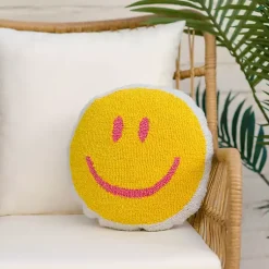 Kirklands Home Smiley Face Outdoor Pillow
