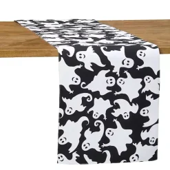 Halloween>Kirklands Home Smiling Ghost Halloween Table Runner