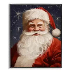 Christmas Art & Wall Decor>Kirklands Home Smiling Santa Portrait Framed Art Print
