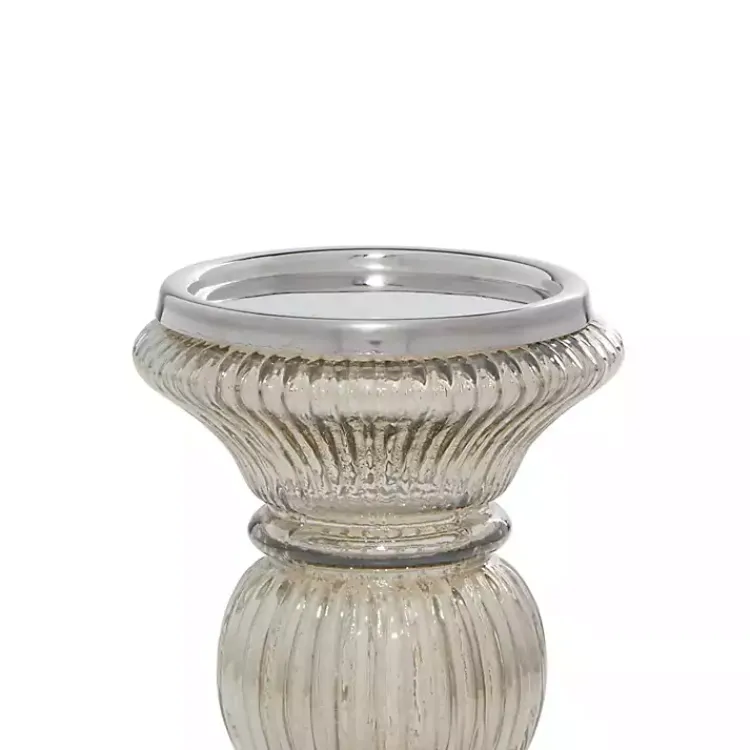 Candle Holders>Kirklands Home Smoke Glass Pillar Candle Holders, Set of 3 Gray