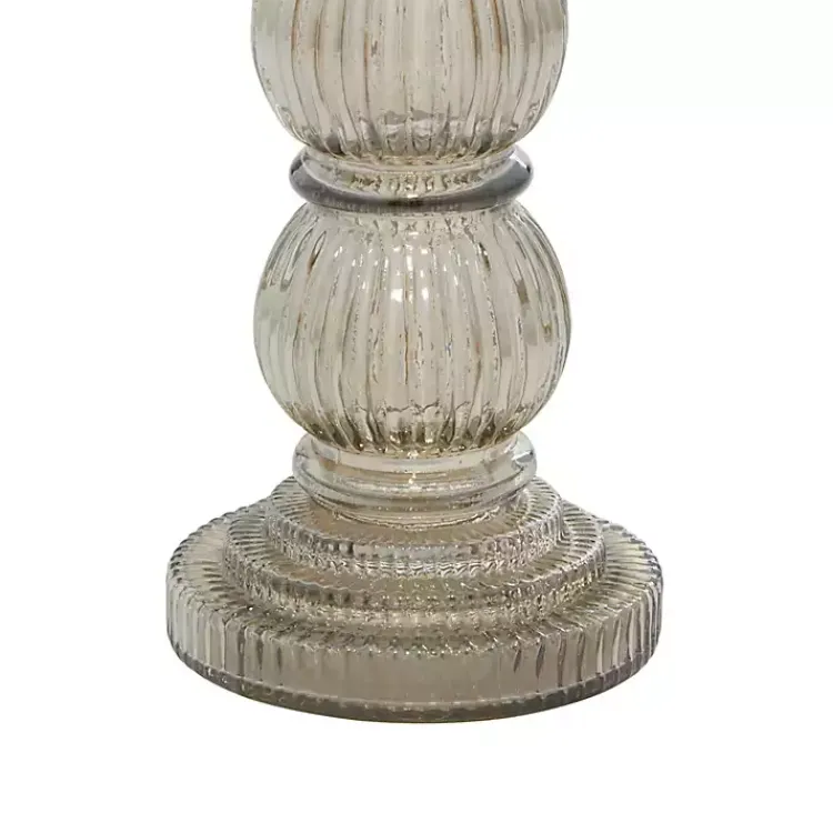 Candle Holders>Kirklands Home Smoke Glass Pillar Candle Holders, Set of 3 Gray