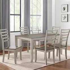 Kirklands Home Smoked Alabaster and Honey Wood Dining Table Outlet
