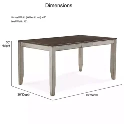 Kirklands Home Smoked Alabaster and Honey Wood Dining Table Outlet