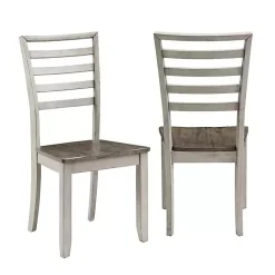 Kirklands Home Smoked Honey and Alabaster Dining Chairs, Set of 2 Best