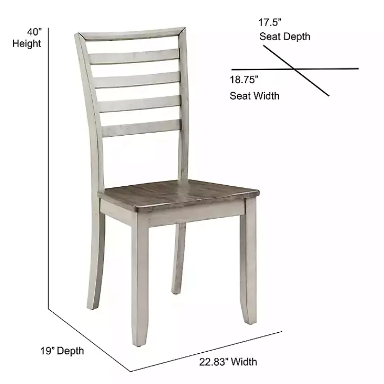 Kirklands Home Smoked Honey and Alabaster Dining Chairs, Set of 2 Best