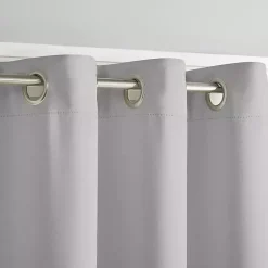 Kirklands Home Smoky Blackout Curtain Panel Set, 108 in. Gray Hot