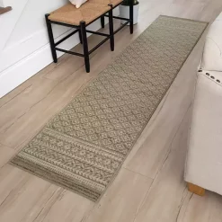 Kirklands Home Smoky Ornamental Patterned Floor Runner, 2x8 Clearance