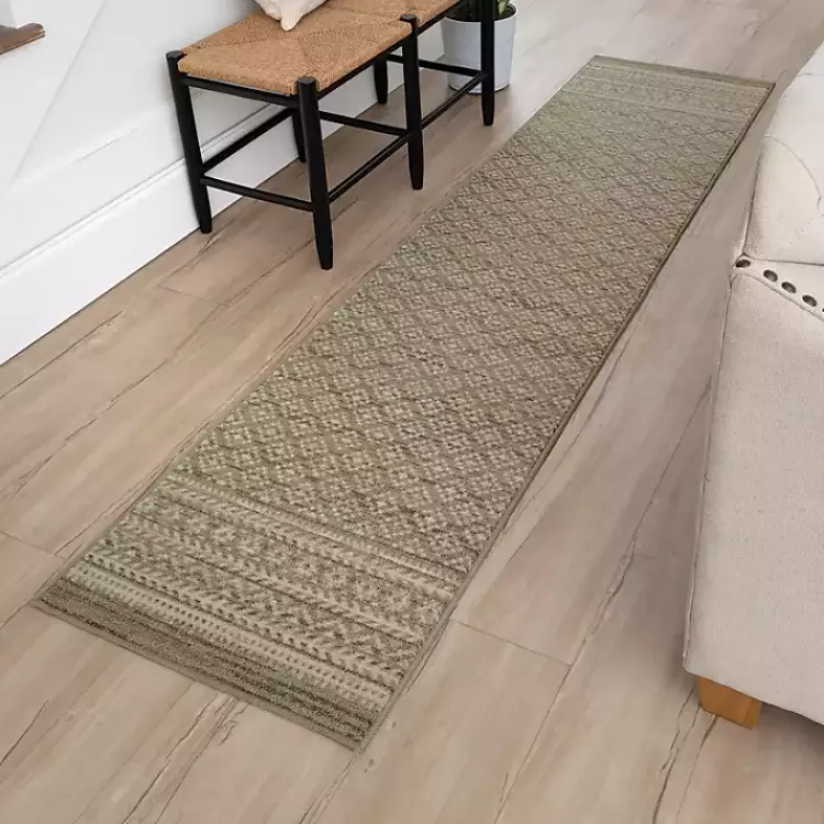 Kirklands Home Smoky Ornamental Patterned Floor Runner, 2x8 Clearance