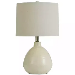Kirklands Home Smooth Ceramic Table Lamp Ivory Clearance