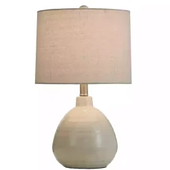 Kirklands Home Smooth Ceramic Table Lamp Ivory Clearance