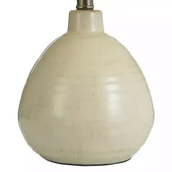 Kirklands Home Smooth Ceramic Table Lamp Ivory Clearance