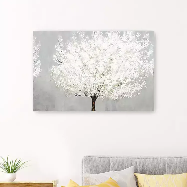 Kirklands Home Snow Kissed Blossoms Giclee Canvas Art Print Online