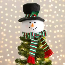 Christmas Tree Decorations>Kirklands Home Snowman Shaped Christmas Tree Topper