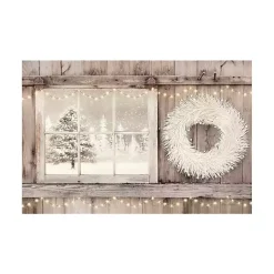 Christmas Art & Wall Decor>Kirklands Home Snowy Barn View Canvas Art Print, 32x48