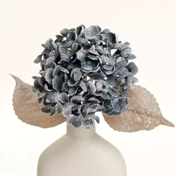 Stems & Bouquets>Kirklands Home Snowy Hydrangea Stems, Set of 2 Blue