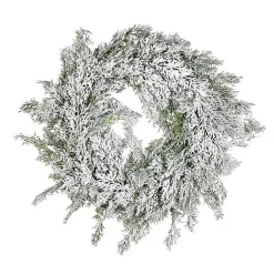 Wreaths>Kirklands Home Snowy Cedar Wreath