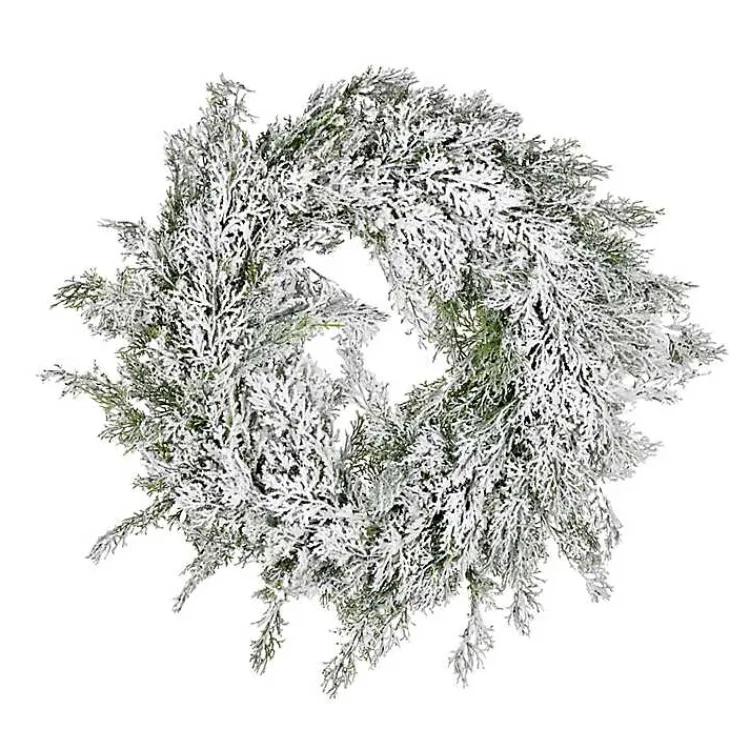 Wreaths>Kirklands Home Snowy Cedar Wreath