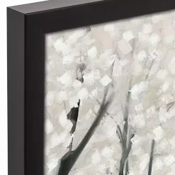 Christmas Art & Wall Decor>Kirklands Home Snowy Church Framed Canvas Art Print Black