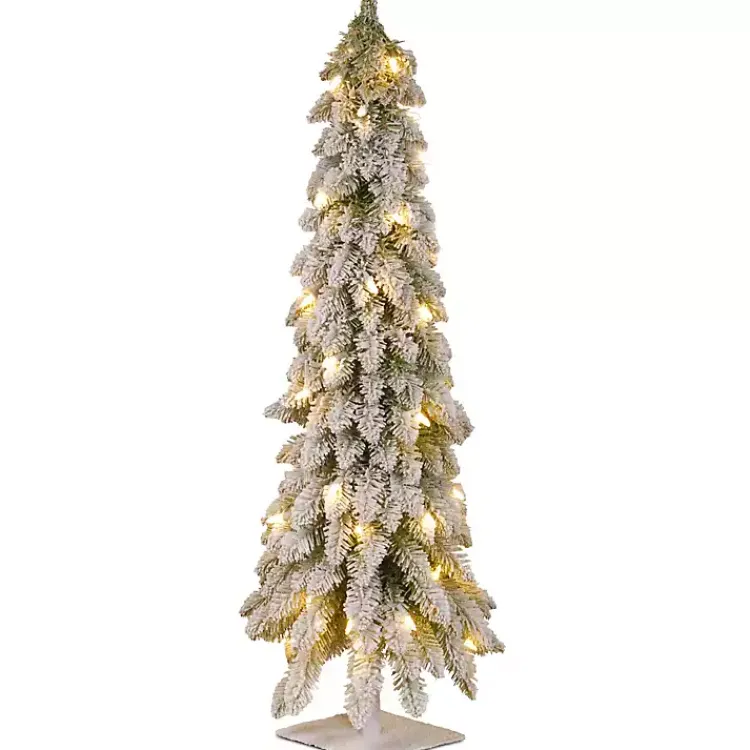 Christmas Trees>Kirklands Home Snowy Downswept Pre-Lit Alpline Tree, 48 in.