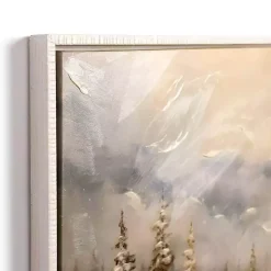 Kirklands Home Snowy Forest at Dusk Framed Canvas Art Print