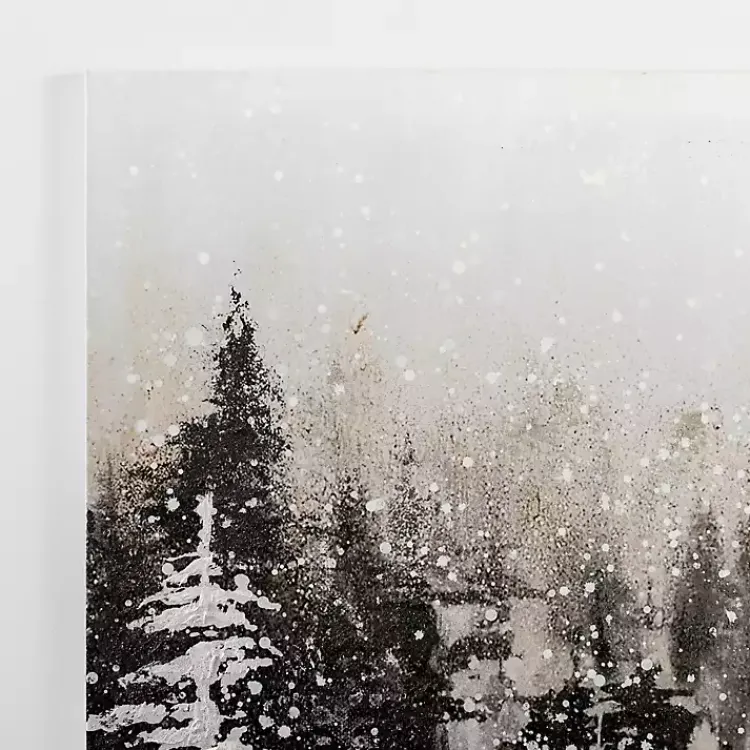 Christmas Art & Wall Decor>Kirklands Home Snowy Forest Canvas Art Print